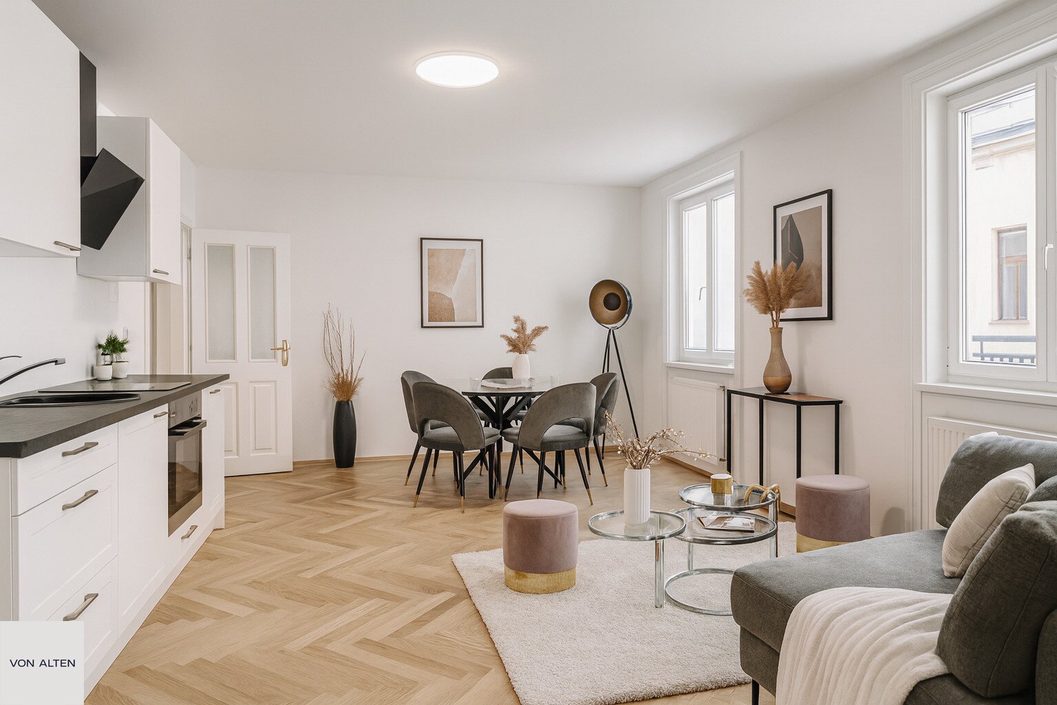 Freier MZ: Ruhige 3-Zimmer-Wohnung mit Loggia nahe Mariahilfer Straße ***befristet vermietet***