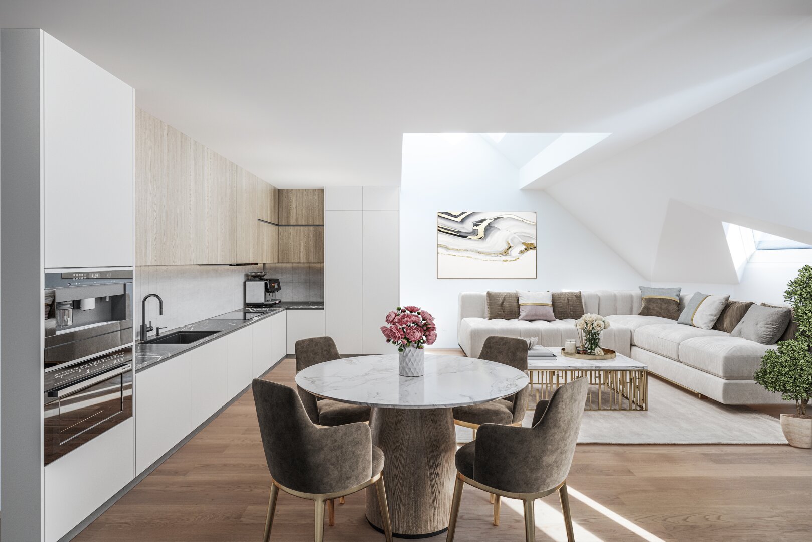 DG-MAISONETTE IN GENERALSANIERTEM STILALTBAU NAHE STADTPARK/ROCHUSMARKT (U4,U3)