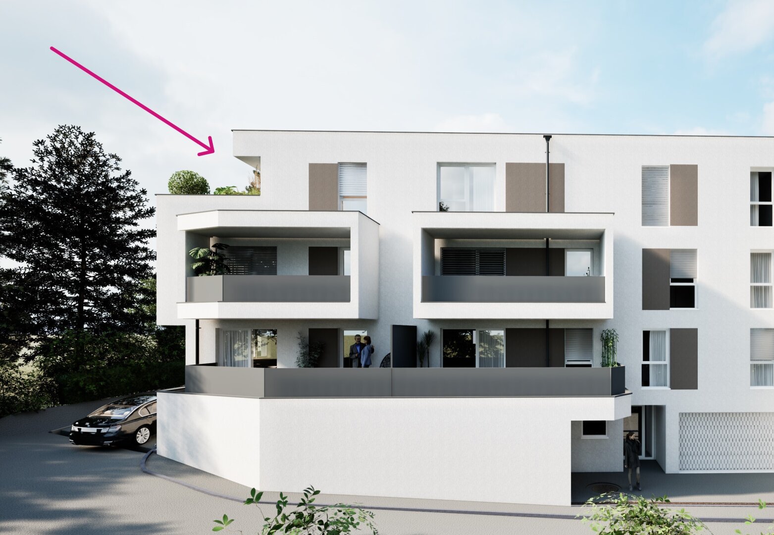 **Wohnhausanlage Bachgasse** Neubau II  - traumhafte Dachterrassenwohnung - Mitten in St. Florian