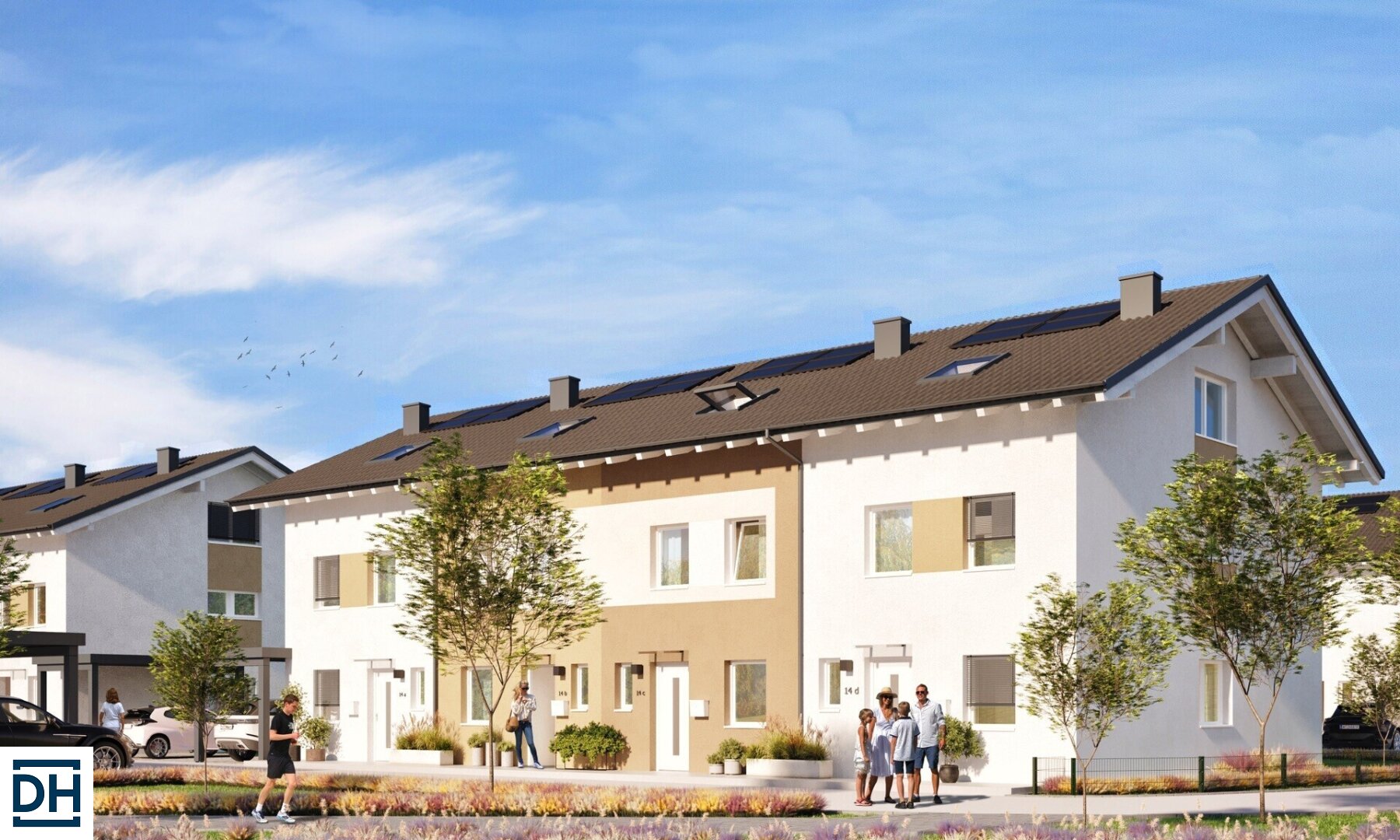 Modernes Neubau-Mittelreihenhaus mit vielen Extras, großem Garten & Fertigstellung Ende 2026