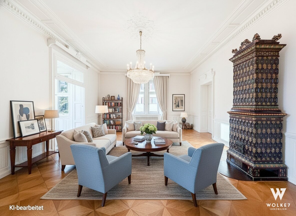 Residieren wie im Schloss: historische 4-Zimmer-Mietwohnung in Dornbach I ca. 200m2 I Nähe Wienerwald