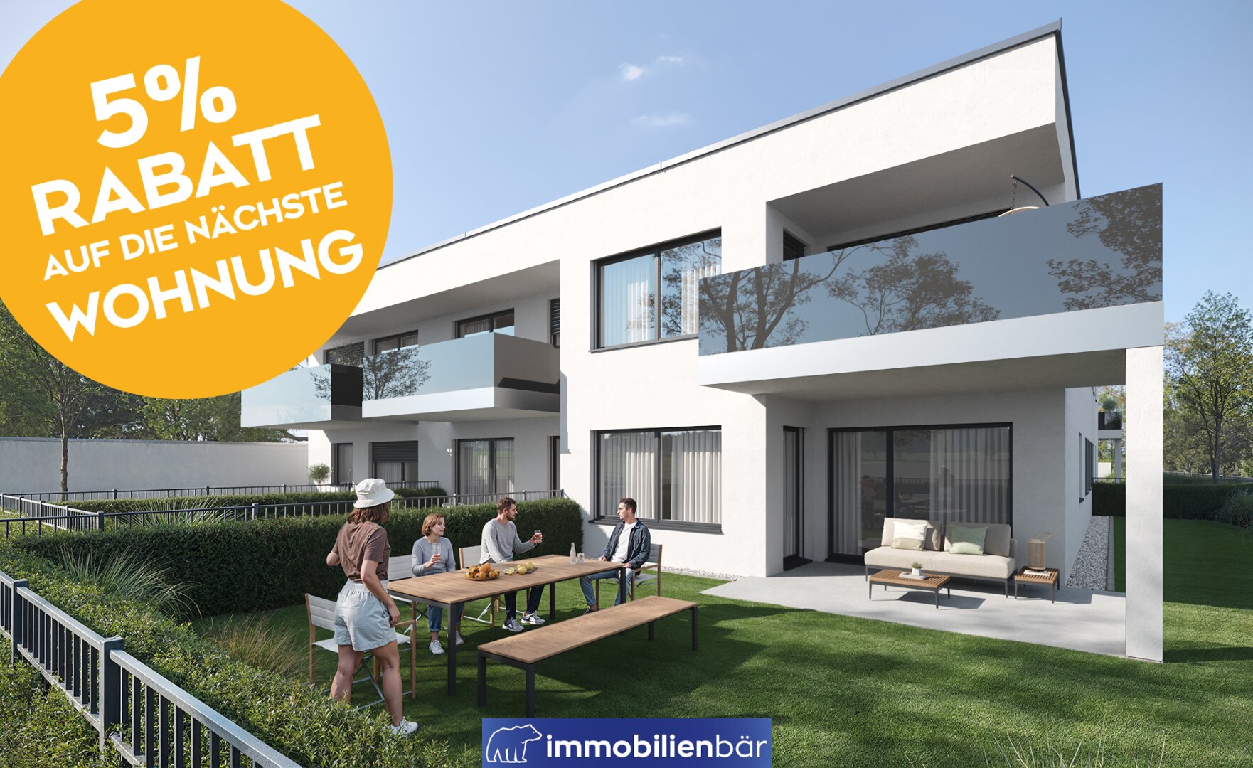3 Zimmer Garten - Anlegerwohnung nähe Schärding - 5% Rabatt sichern