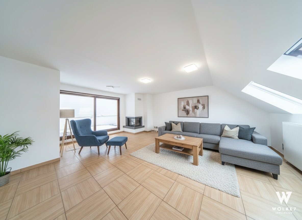 Großzügige 5-Zimmer-Dachgeschosswohnung mit Terrasse – Toplage Kagraner Platz | Mit Kamin & Klimaanlage