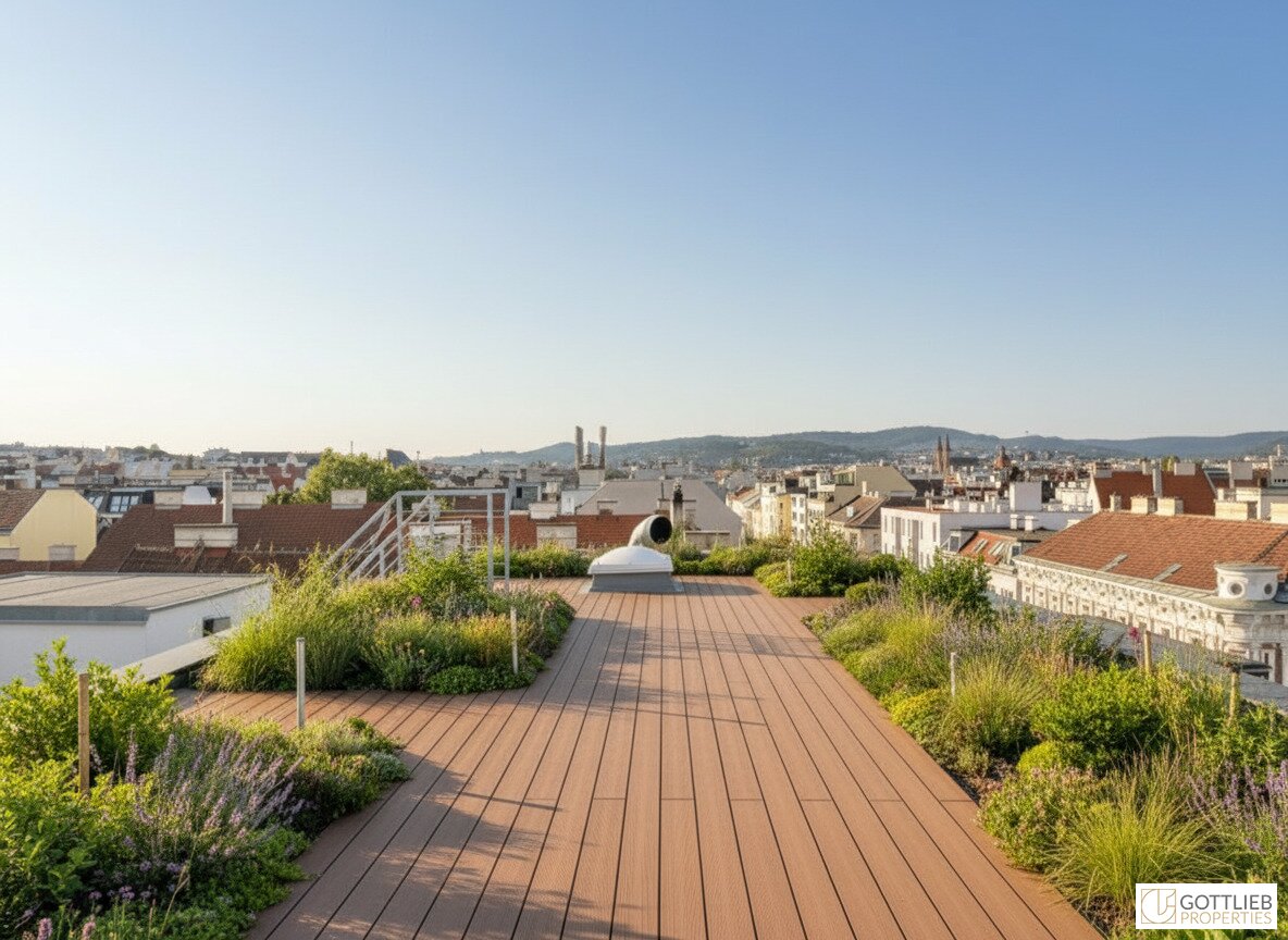 Erstbezug in U-Bahn-Nähe! Lichtdurchflutetes 4-Zimmer-Penthouse mit zwei Balkonen und Dachterrasse mit Panoramablick