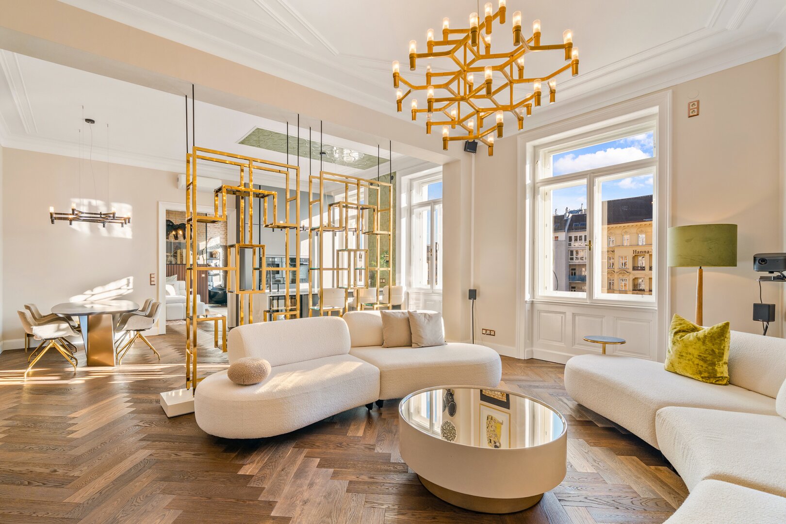 Naschmarkt-Residenz mit Parkblick | 167 m² Altbau-Luxus | Vollmöbliert