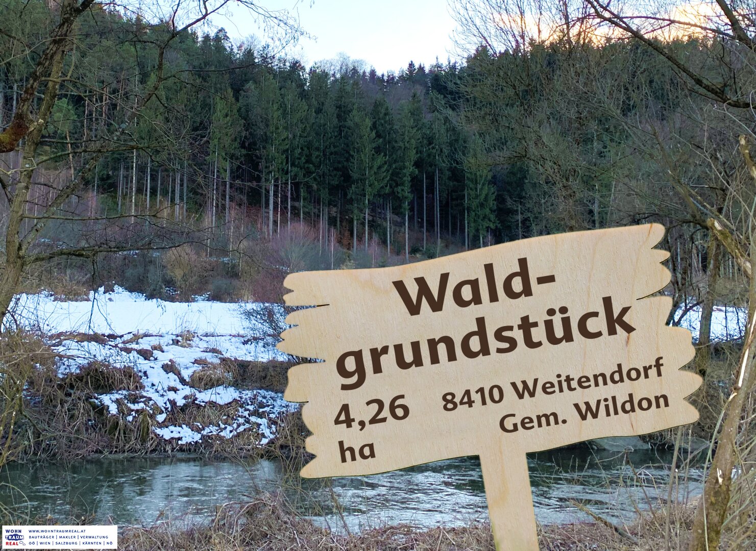 Waldgrundstück (4,26 ha) in Weitendorf zu verkaufen