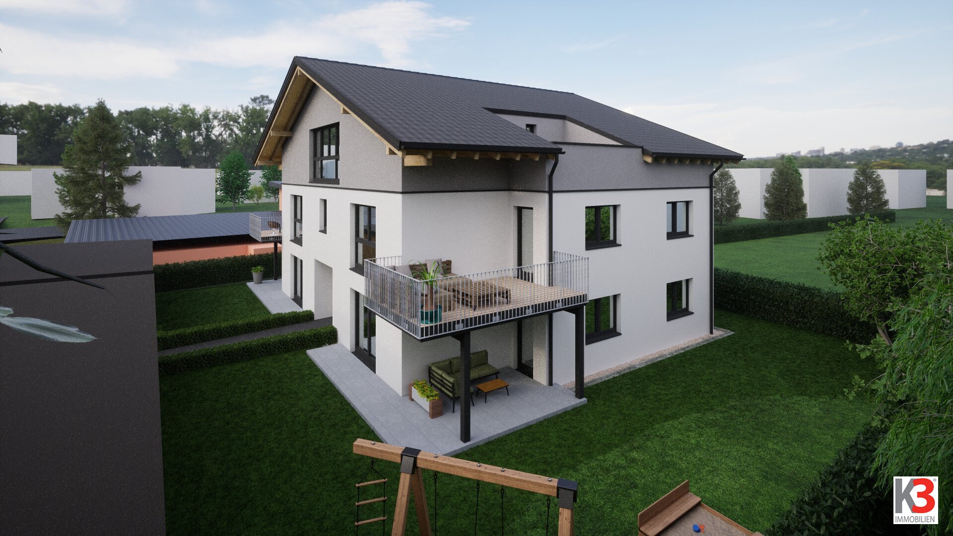 K3 - Neubau Ried/Tumeltsham - alleine im Dachgeschoss-Lift, 2 Dachterrassen, Doppelcarport, Top - Ausstattung