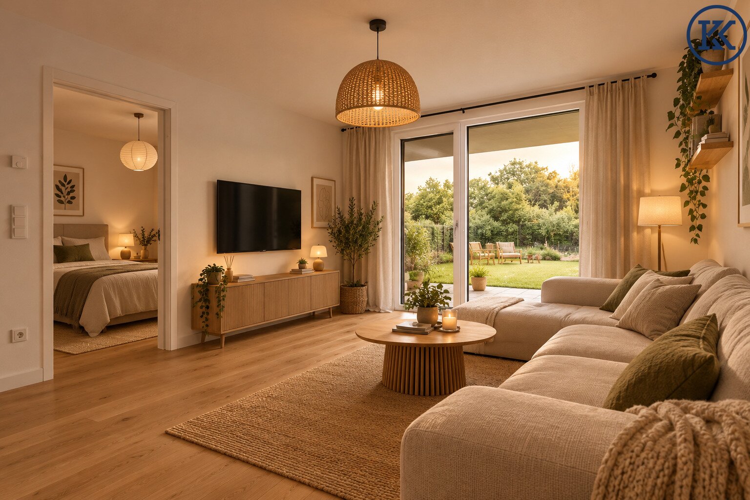 Provisionsfrei: Willkommen im Grünen – Ihre 2-Zimmer-Wohnung mit Garten