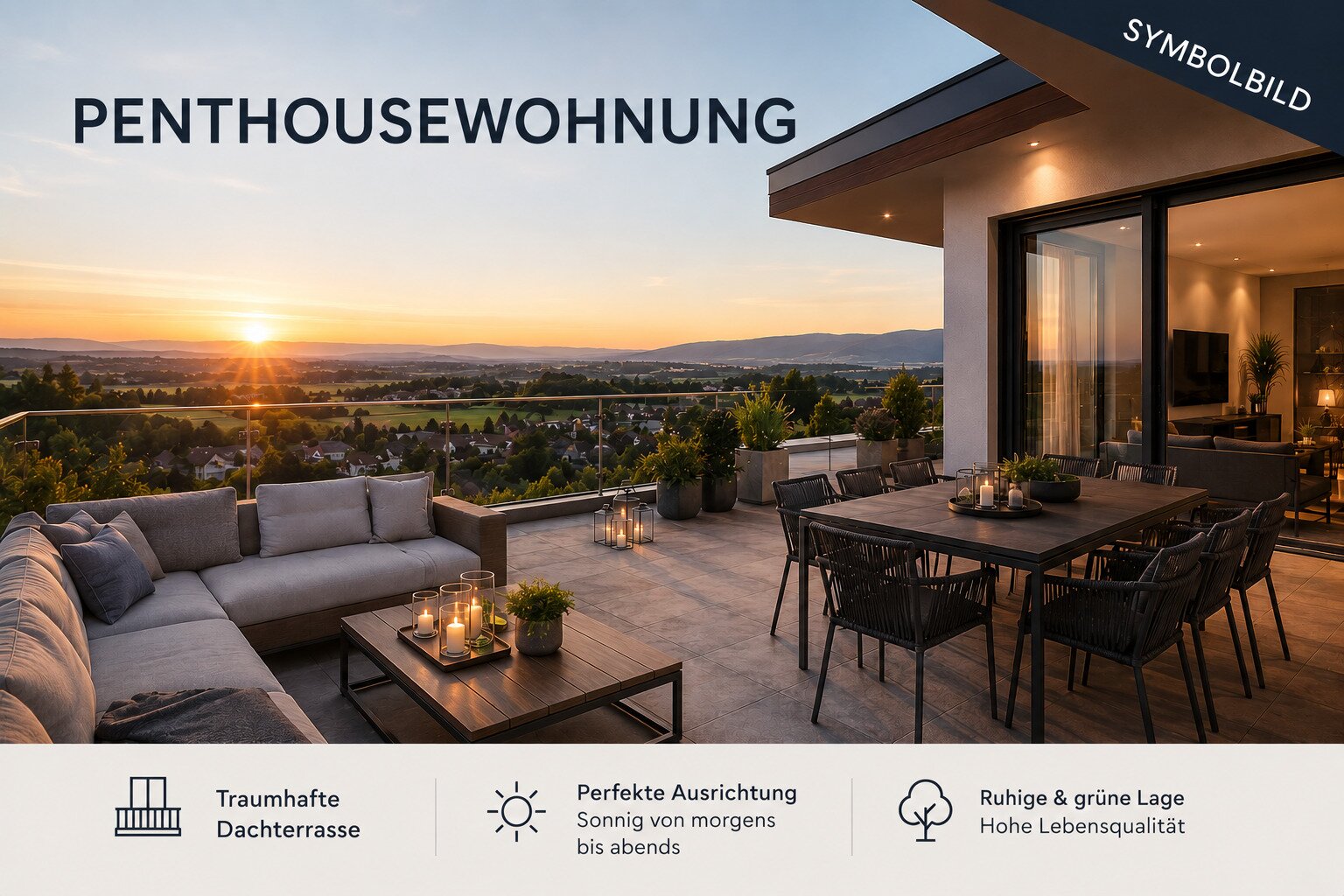 PENTHOUSE sucht Nachmieter - schnell Termin vereinbaren