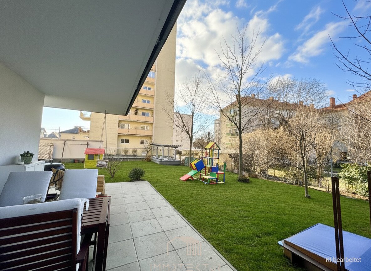 TOPLAGE: Moderne Gartenwohnung mit 2 Schlafzimmer + Tiefgarage in Geidorf (bis 2027 vermietet)