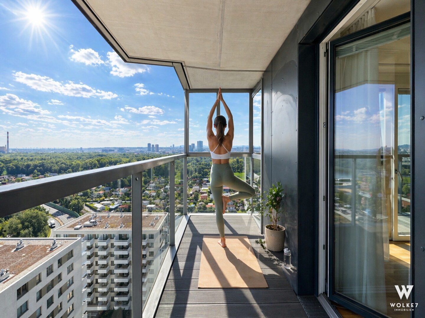 Ein Ausblick, der begeistert: Exklusive 3-Zimmer-Residenz im Marina Tower mit Donaupanorama | 16. Stock