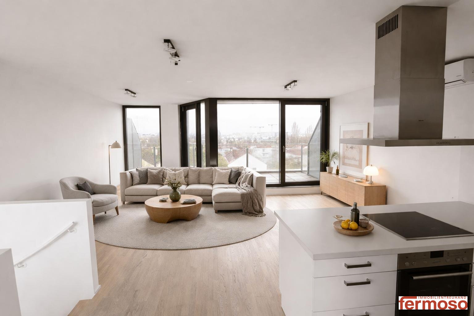 Moderne DG-Maisonette auf 2 Ebenen mit 3 Terrassen und Weitblick (Donau & Berge) | U1 Nähe