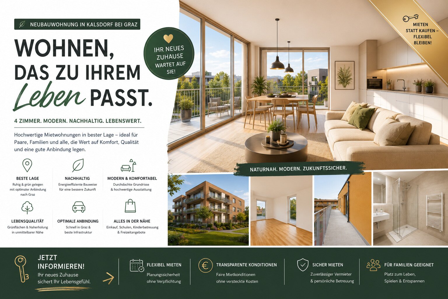 TRAUMWOHNUNG - 4 Zimmer Erstbezug Neubau