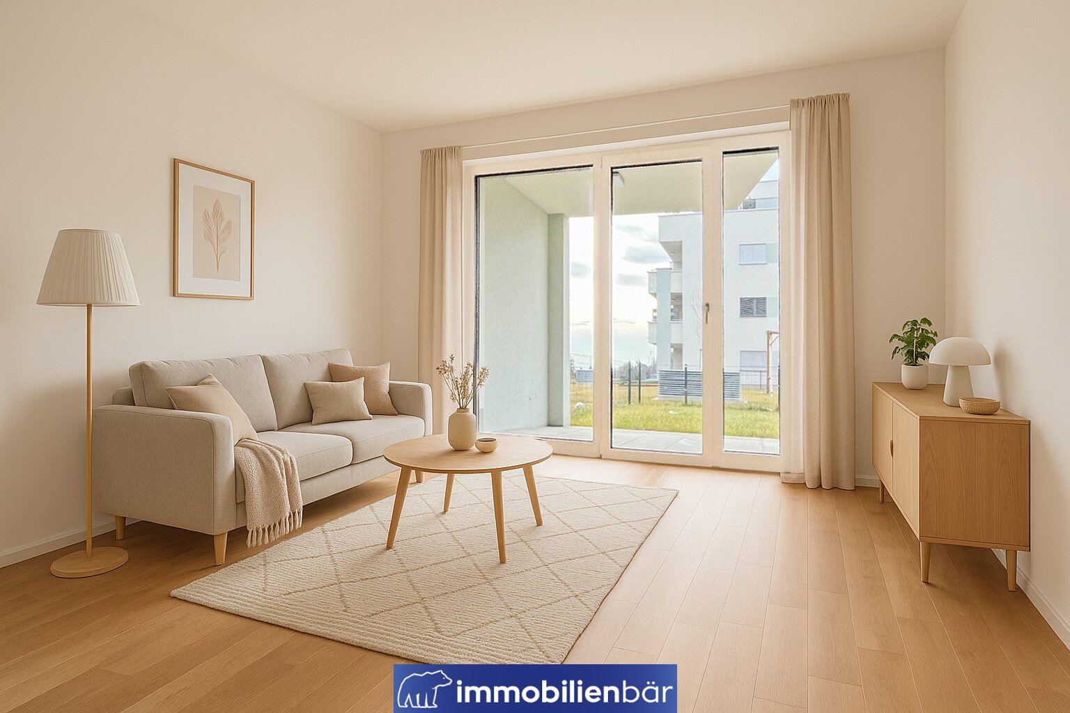 NEUER PREIS! - Traumhafte 4 Zimmer Gartenwohnung mit Bergblick in Eggelsberg -  nähe Salzburg - provisionsfrei!