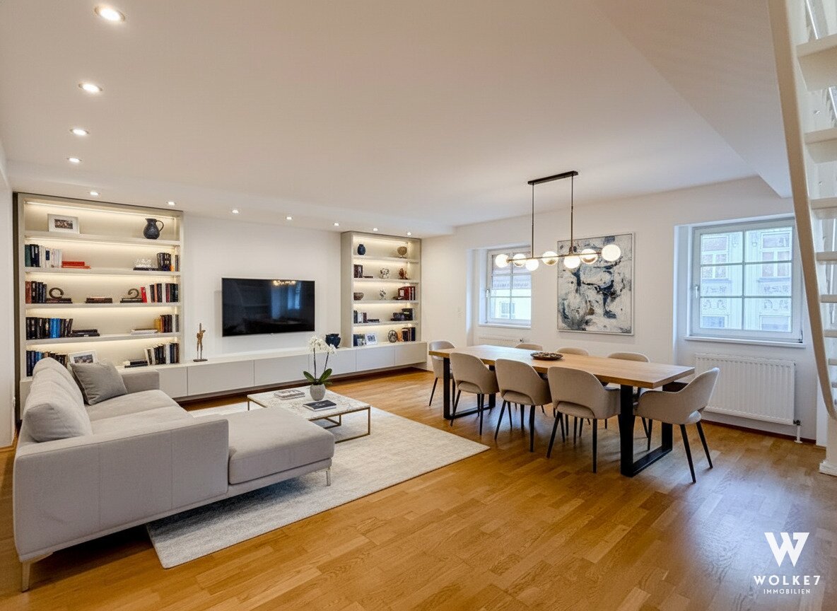 Exklusives Wohnen im Herzen des 9. Bezirks I Stilvolle Maisonette mit 3–4 Zimmern I Dachgeschossflair & Top-Anbindung I Nähe U6 / U4