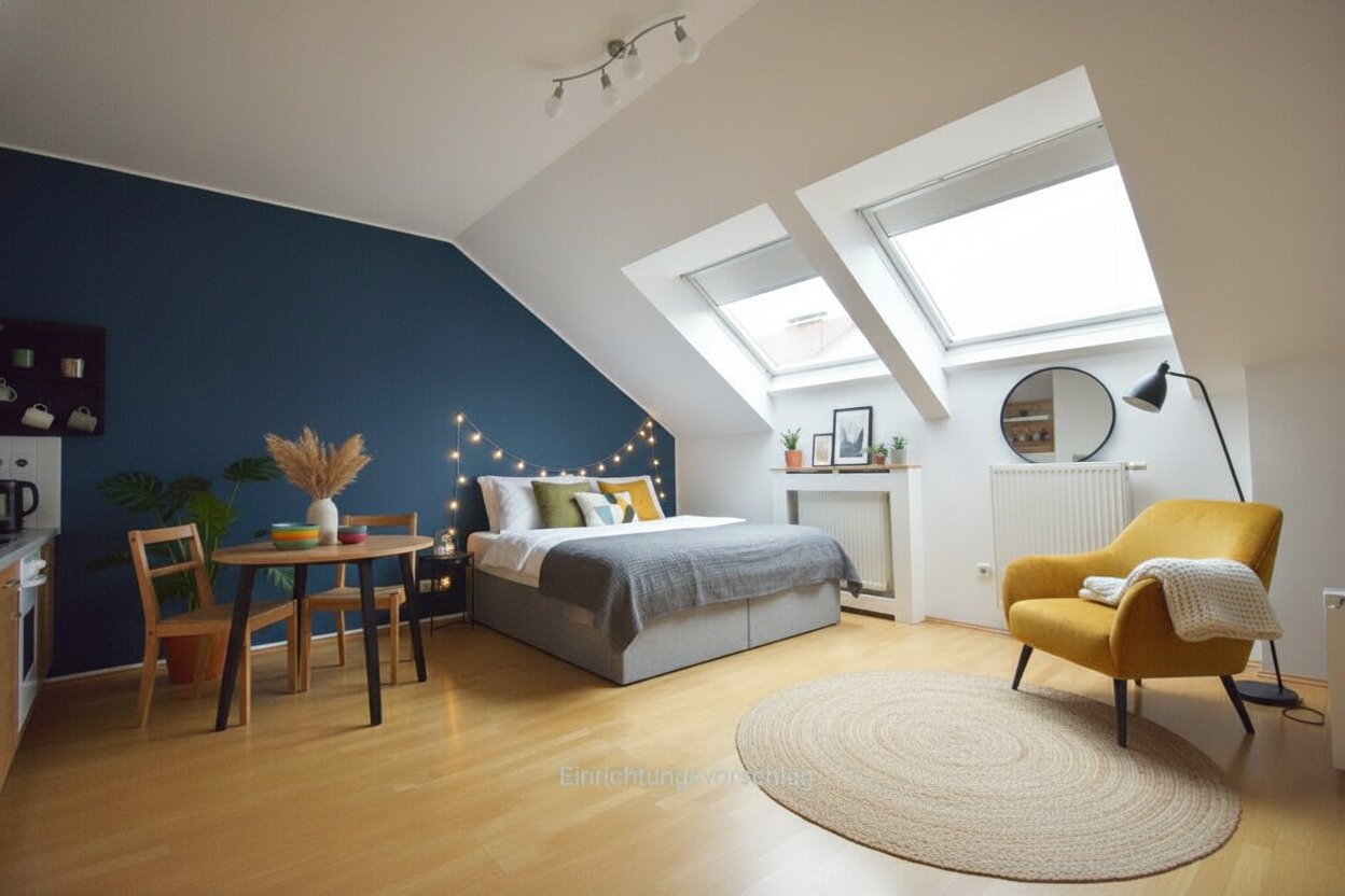 Helle 1-Zimmer Wohnung mit Klimaanlage in Linz-Urfahr - ab sofort verfügbar