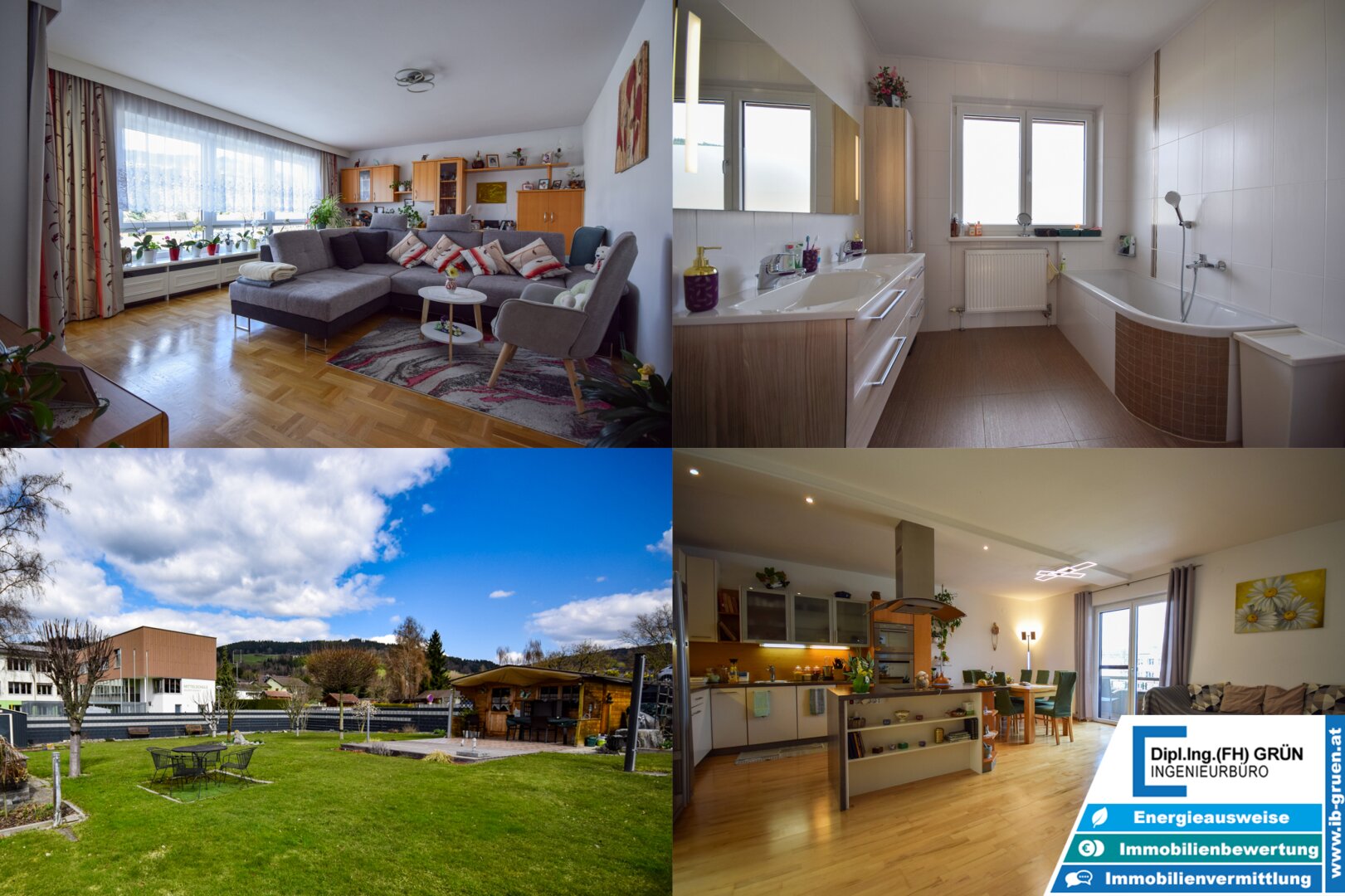 Seltene Kombination in Bestlage: großzügige Wohnung mit Loggia, Garage und sonnigem Grundstück in St. Oswald