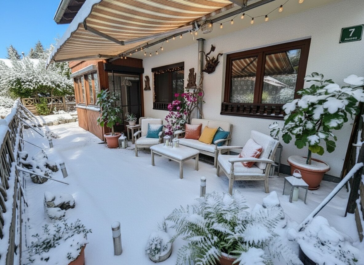 Preisreduziert ! Gepflegte Erdgeschoßwohnung mit Wintergarten und Terrasse