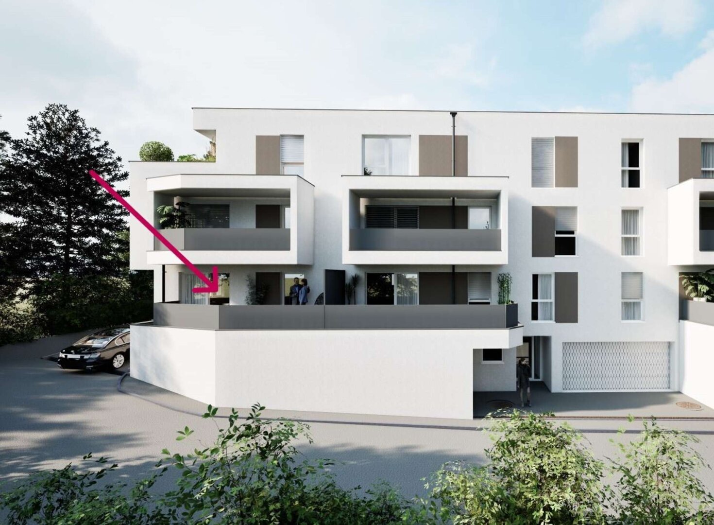**Wohnhausanlage Bachgasse** Neubau II  - 2-Zimmer Wohnung mit Terrasse - Mitten in St. Florian