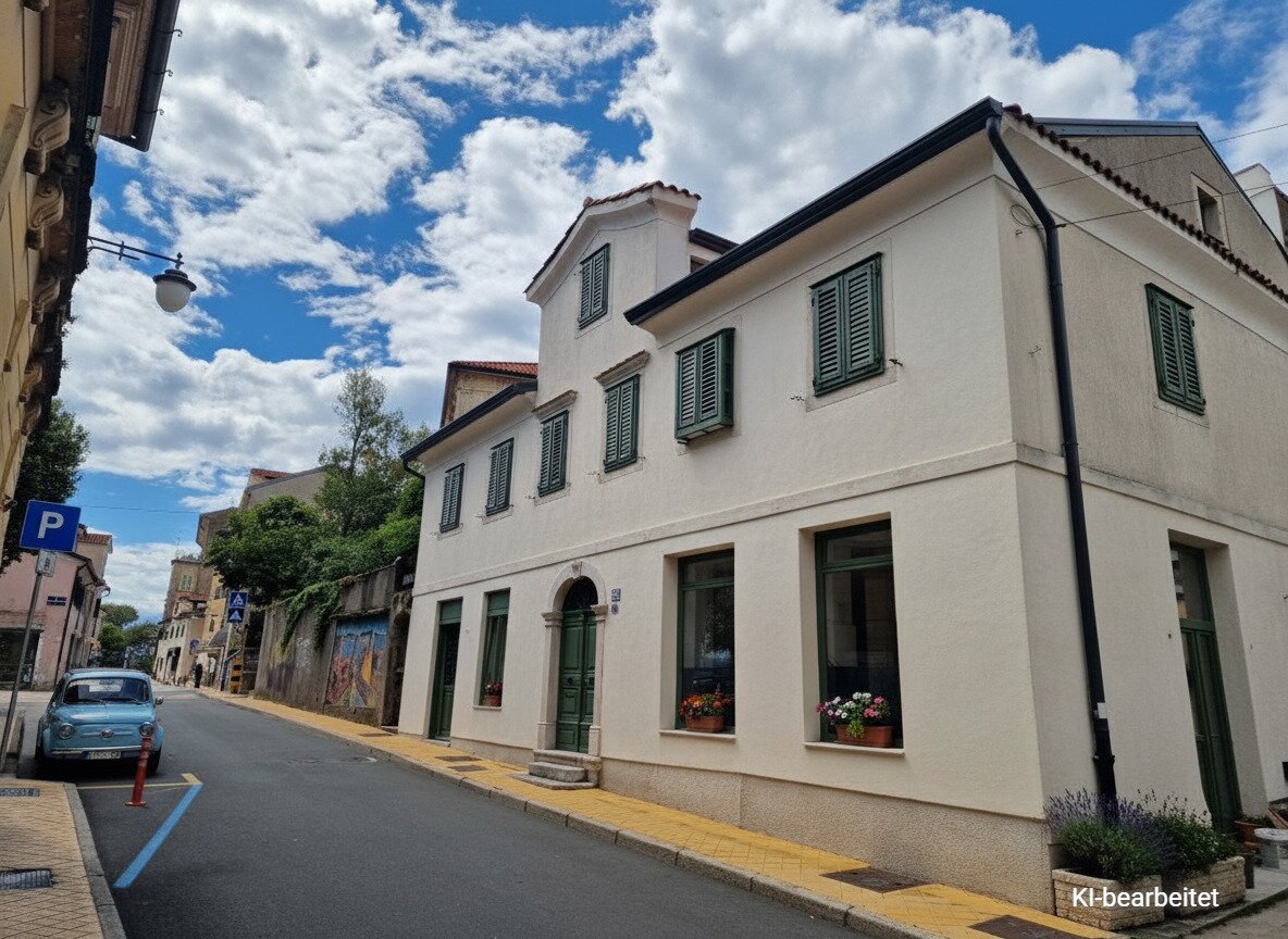 Ein Haus mit Seele – kreativ, mediterran und voller Möglichkeite-Künstlerhaus in Opatija-Volosko mit einem mediteranen Garten-direkt oberhalb vom Meer!