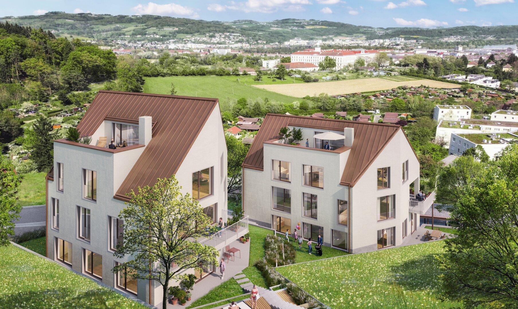 DAS KEIML am Auberg: Premium-Wohnen am Auberg - Exklusive Eigentumswohnungen über den Dächern von Linz!