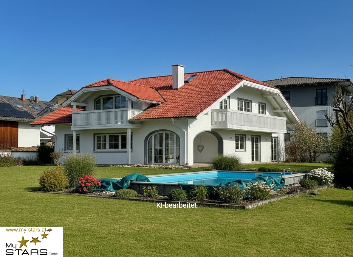 Villa mit Pool in Simbach, 10-Zimmer, mit Garten, Terrasse & Doppel-Garage!