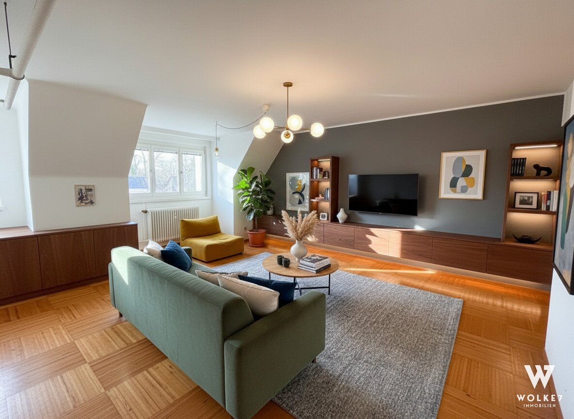 Stilvolle Dachgeschosswohnung im Grünen – Ruhelage nahe Schönbrunn & U4 Hietzing