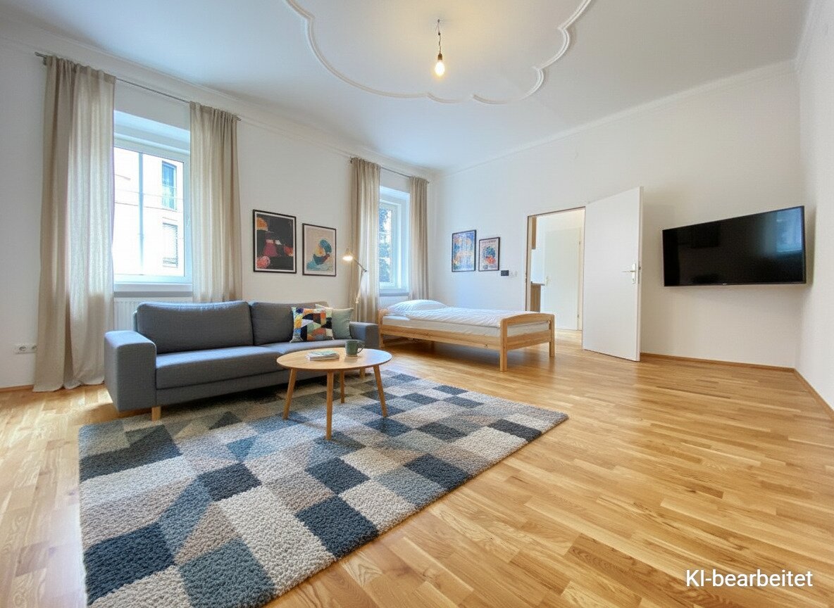 38,58 m² | Kompakte Singlewohnung mit separater Küche & großzügigem Wohnraum